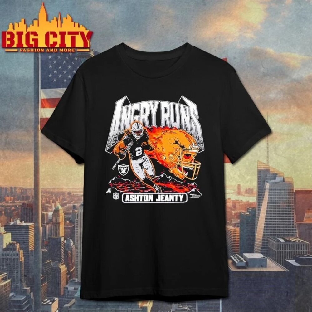 Angry Runs 2025 Raiders Ashton Jeanty Shirt 73